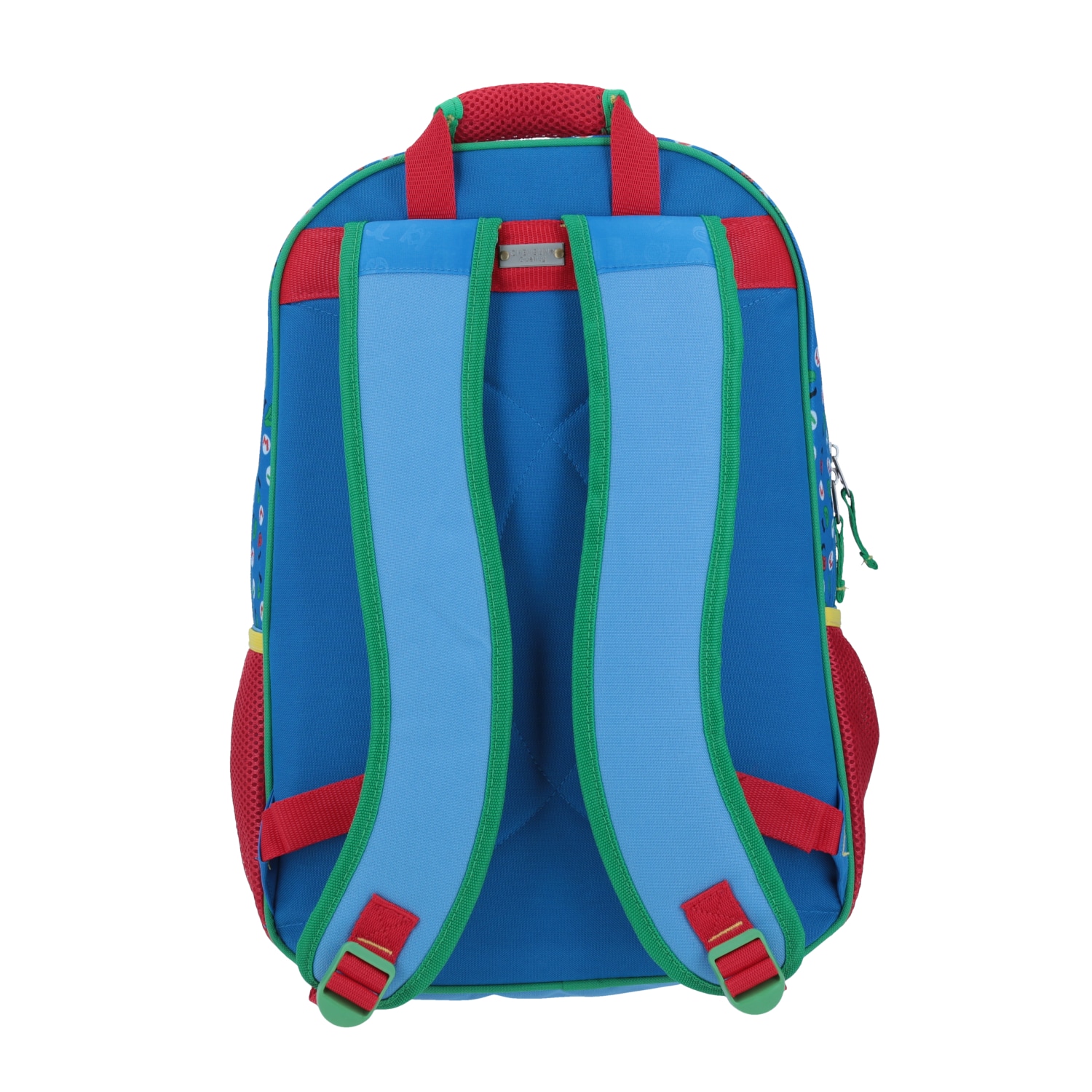Mochila Escolar Mario Bros Azul Chenson - Bolsillos y Cierre 3