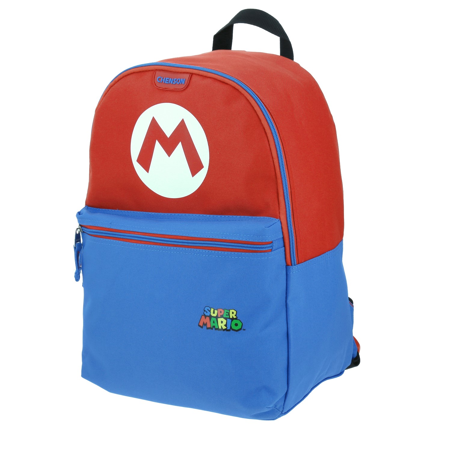 Mochila escolar para niño Mario Bros by Chenson color azul divertida 2