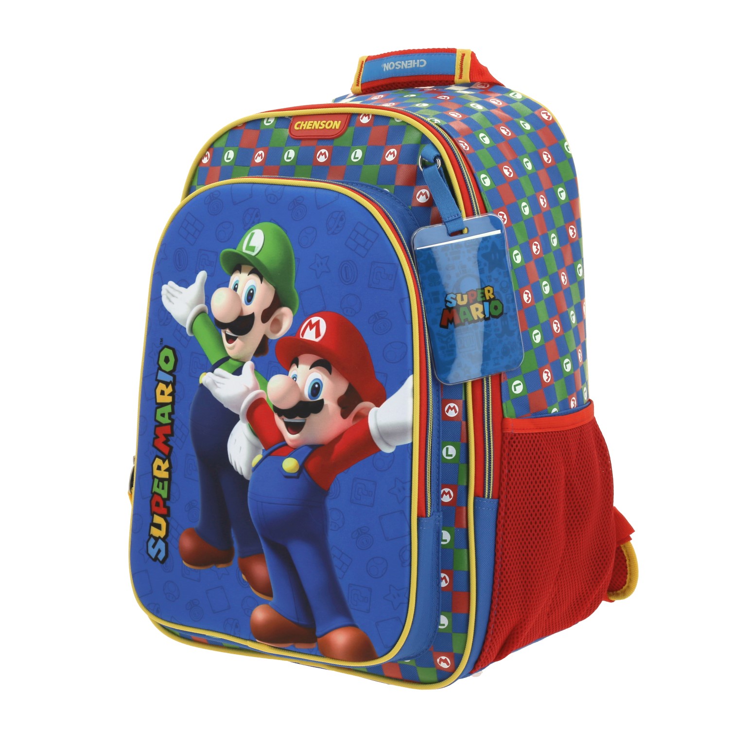 Kit Escolar Mario Bros by Chenson (Mochila + Mochila) Azul Infantil 3