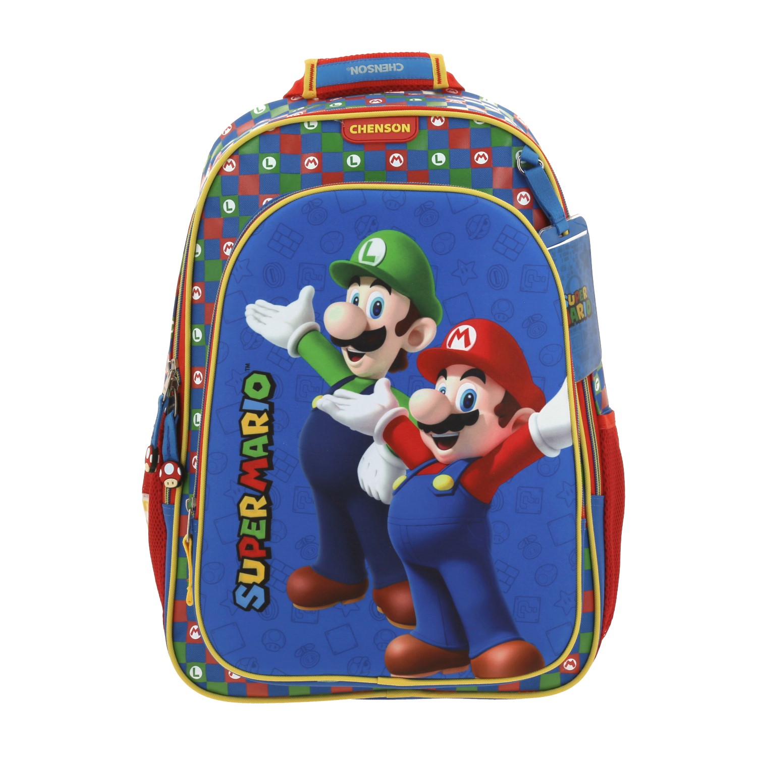 Kit Escolar Mario Bros by Chenson Mochila + Mochila Azul Infantil 2