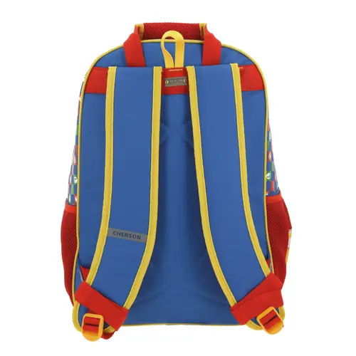 Mochila escolar para niño Mario Bros by Chenson color azul divertida y durable 4