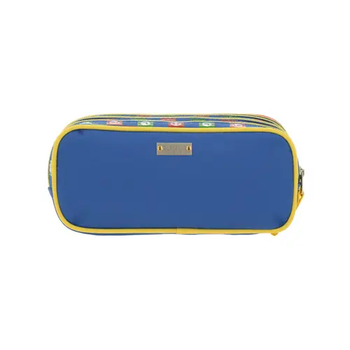 Lapicera escolar para niño Mario Bros by Chenson color azul con triple compartimento - Modelo MB65969 4