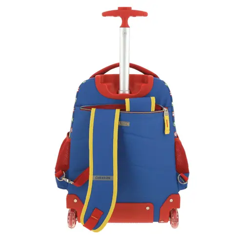 Mochila con Ruedas Mario Bros Azul para Niño - Diversión y Seguridad 4