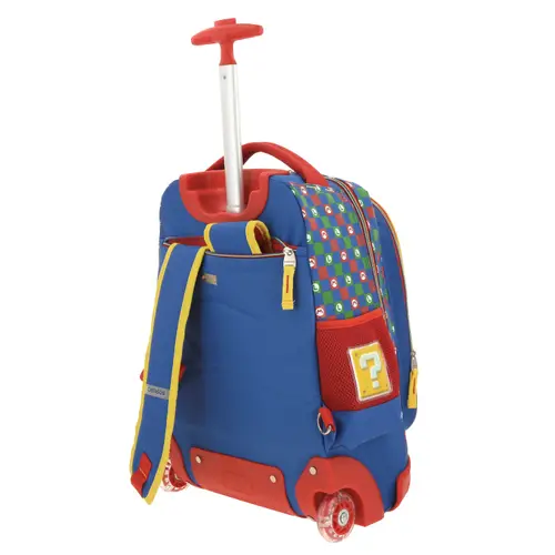 Mochila con Ruedas Mario Bros Azul para Niño - Diversión y Seguridad 5