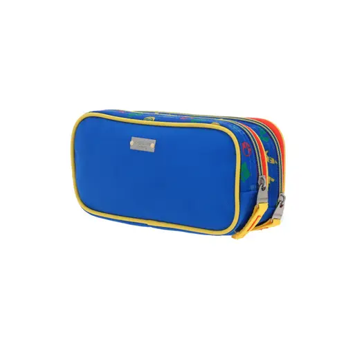 Lapicera escolar para niño Mario Bros by Chenson azul con triple compartimento - Modelo MB65982 5
