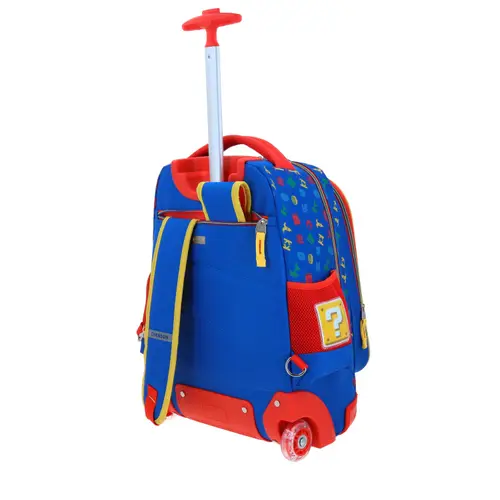 Mochila con Ruedas Mario Bros Azul para Niño - Modelo MB65983 5