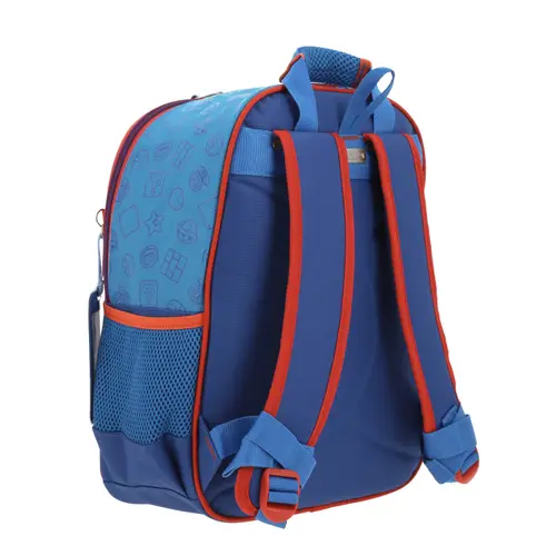 Mochila escolar para niño Mario Bros by Chenson color azul divertida - Modelo MB66081 3