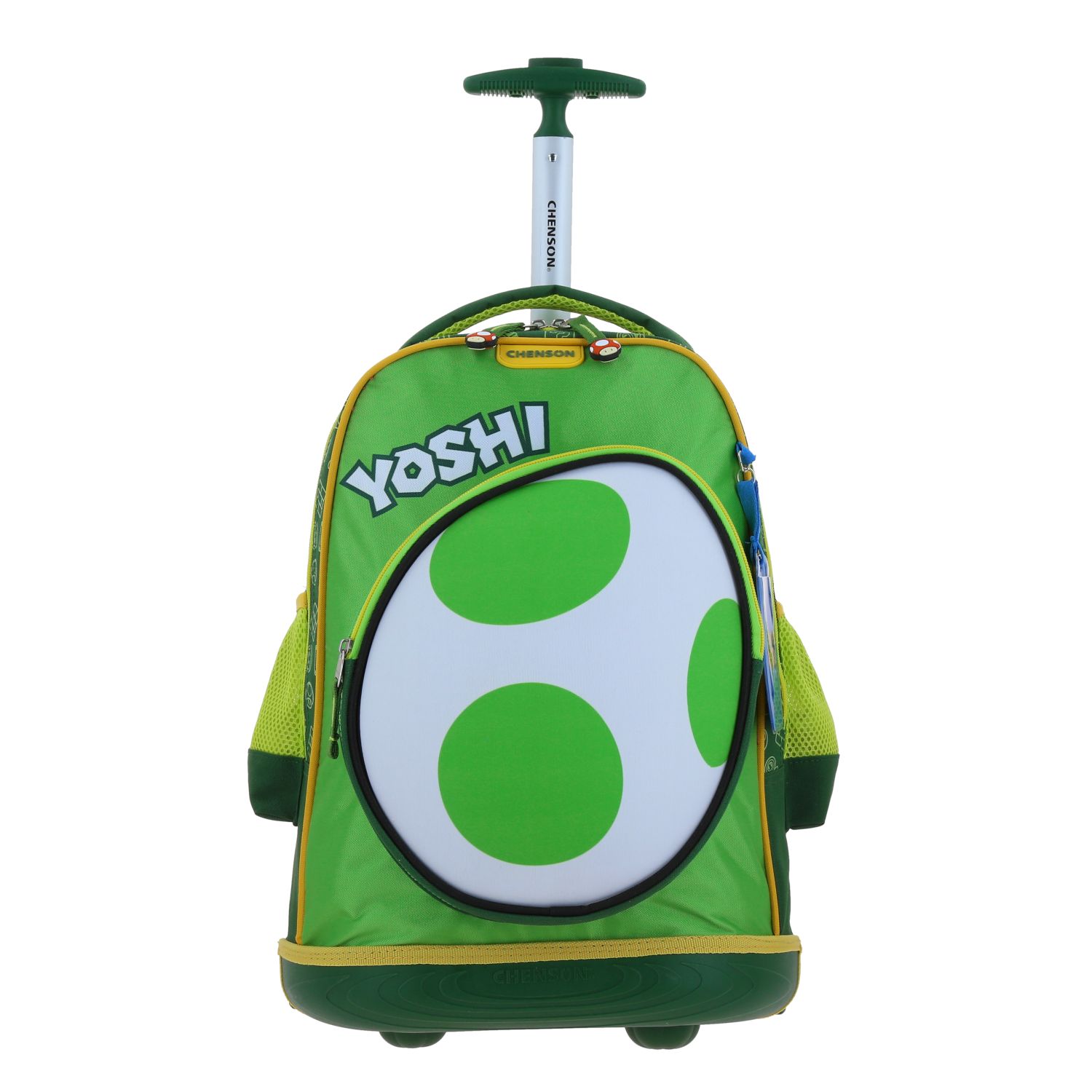 Mochila con Ruedas Mario Bros Verde para Niño - Diversión y Durabilidad