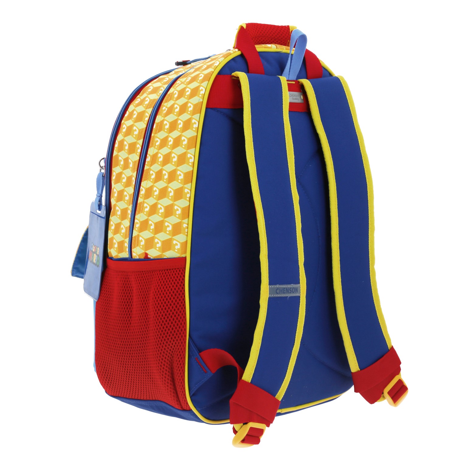 Mochila escolar para niño Mario Bros by Chenson color azul divertida 3