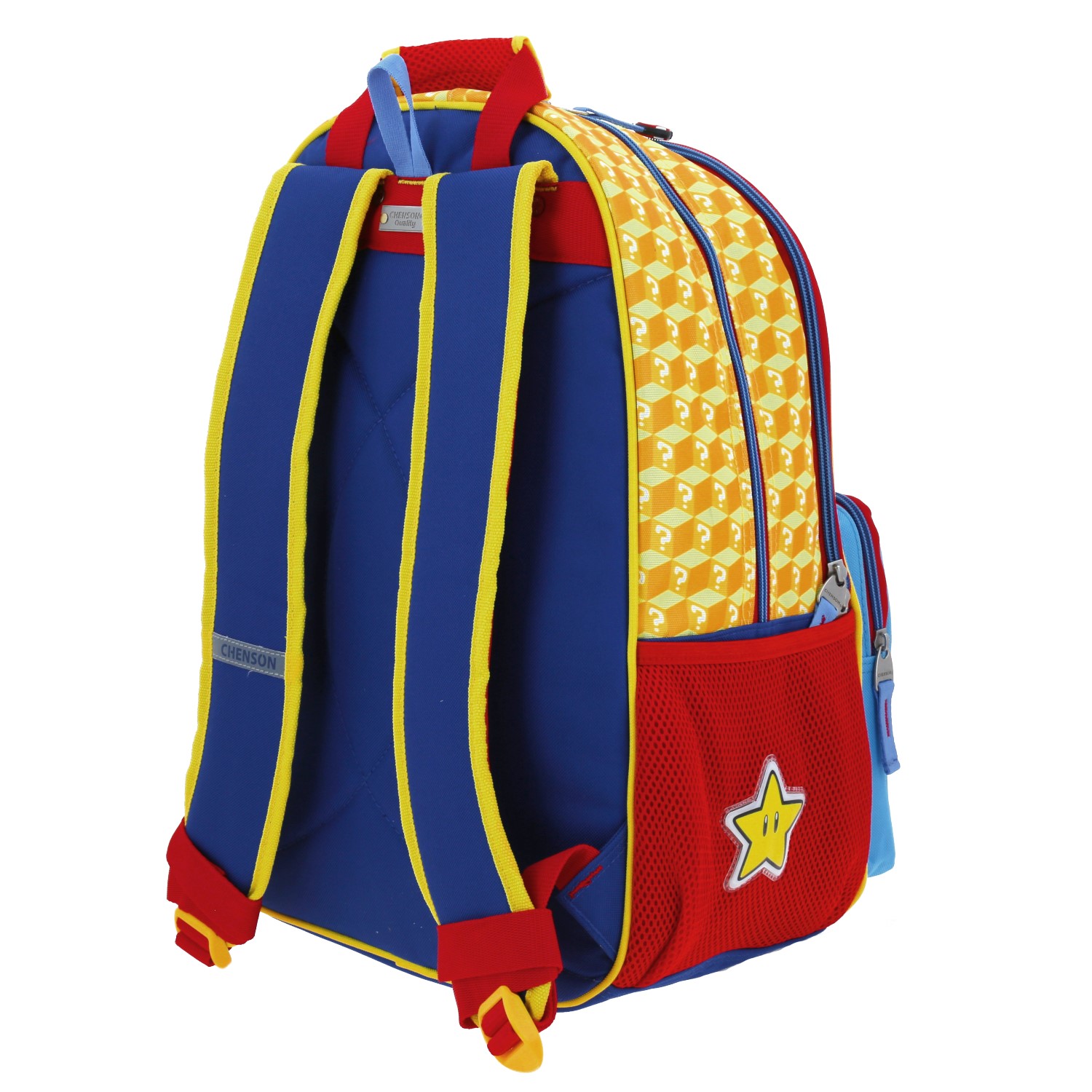Mochila escolar para niño Mario Bros by Chenson color azul divertida 5