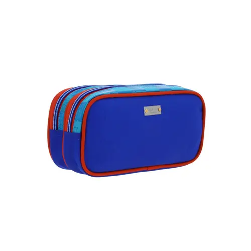 Lapicera escolar para niño Mario Bros by Chenson color azul con doble compartimento - Modelo MB66129 3