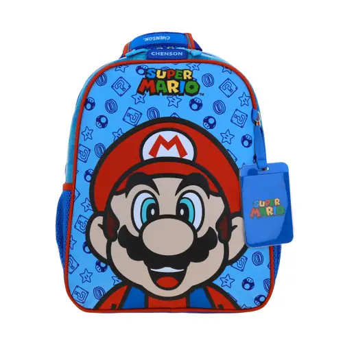 Kit Escolar Mario Bros by Chenson (Mochila + Lonchera + Lapicera) infantil