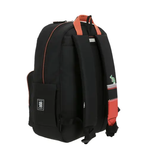 Mochila escolar para niño Mario Bros by Chenson Negro Divertida y Segura 3