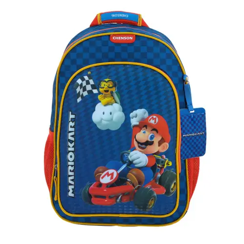 Kit Escolar Mario Bros by Chenson (Mochila + Lonchera) Azul Infantil - Modelo MB66163 1