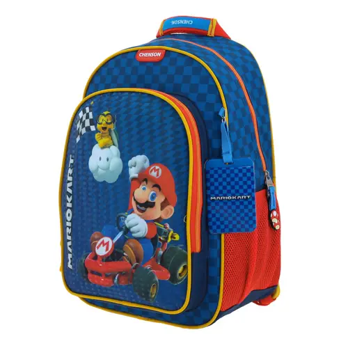 Kit Escolar Mario Bros by Chenson (Mochila + Lonchera) Azul Infantil - Modelo MB66163 2