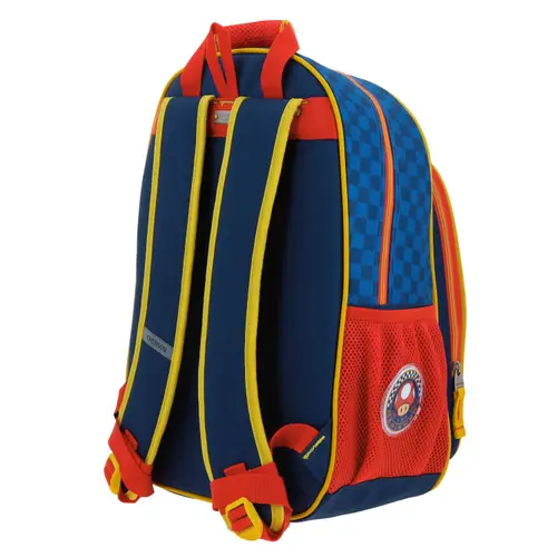 Mochila escolar para niño Mario Bros by Chenson azul con divertido diseño 5