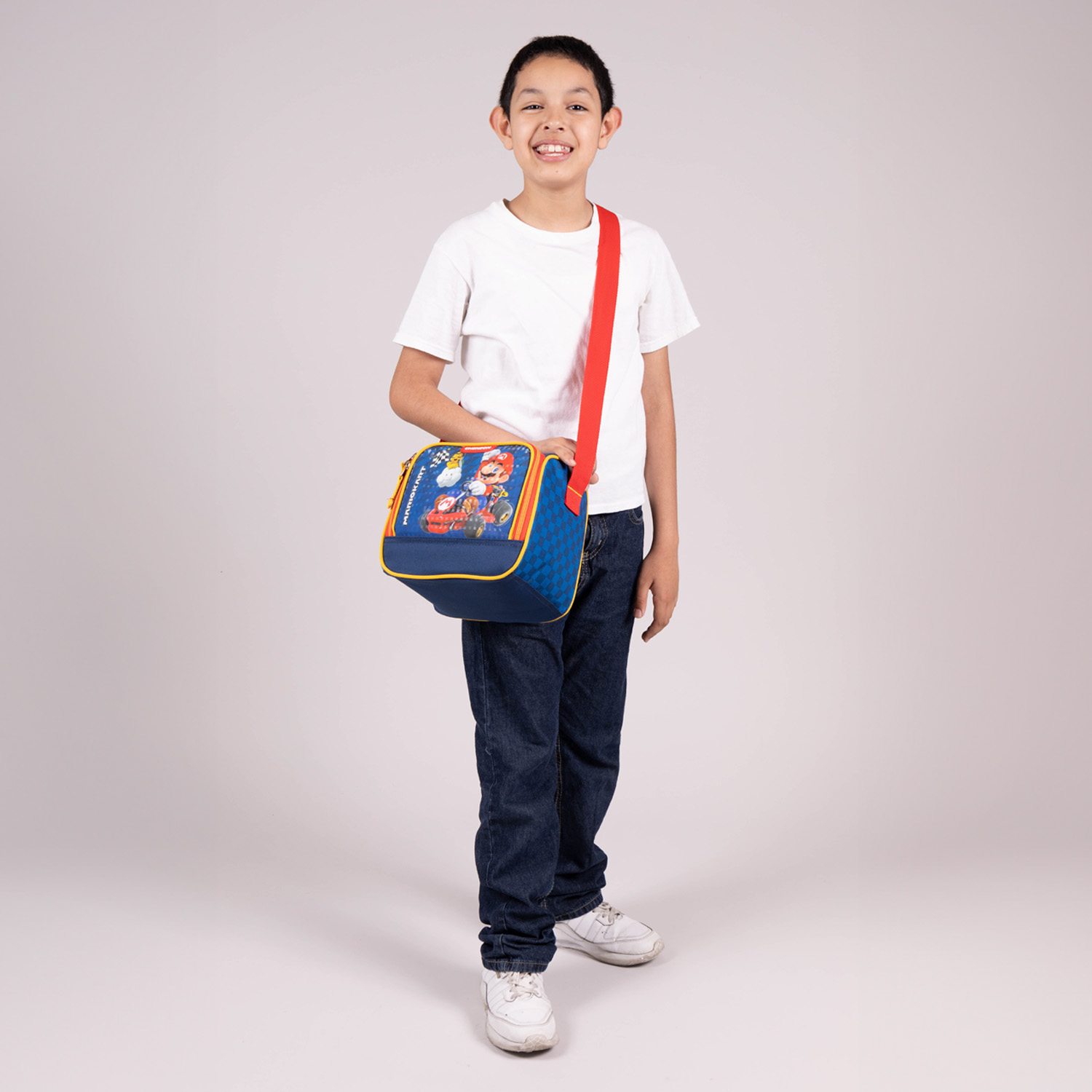 Lonchera Escolar Térmica Mario Bros by Chenson Azul Divertida para Niño - vista 2