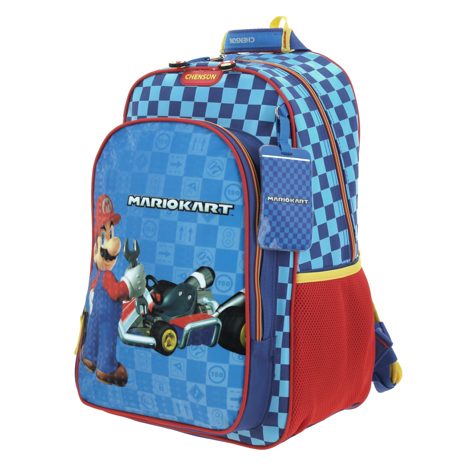 Mochila escolar para niño Mario Bros by Chenson color azul duradera 2