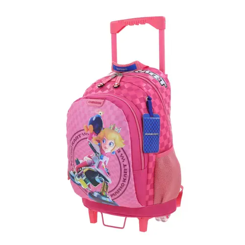 Mochila con Ruedas Mario Bros by Chenson Fucsia para Niña - Divertida y Duradera - vista 2