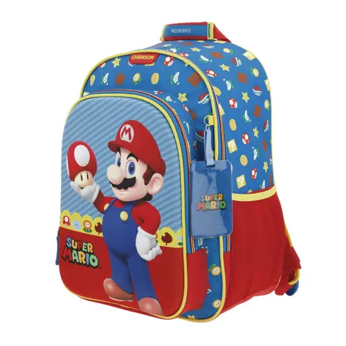 Kit Escolar Mario Bros by Chenson (Mochila + Lonchera) Azul Infantil - Modelo MB66259 2