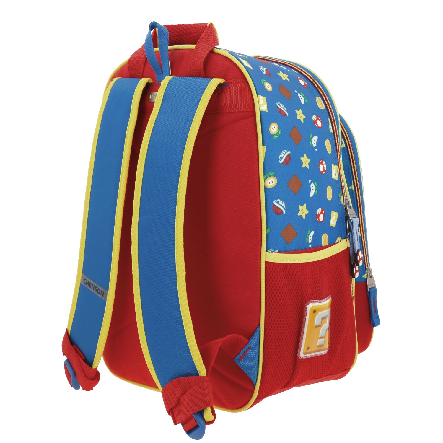 Mochila escolar para niño Mario Bros by Chenson color azul divertida 5
