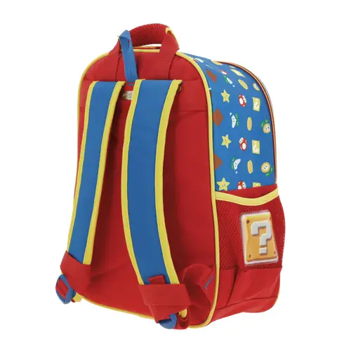Mochila escolar para niño Mario Bros by Chenson color azul divertida y duradera 5