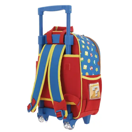 Mochila con Ruedas Mario Bros Azul para Niño - Divertida y Duradera - Modelo MB66263 5