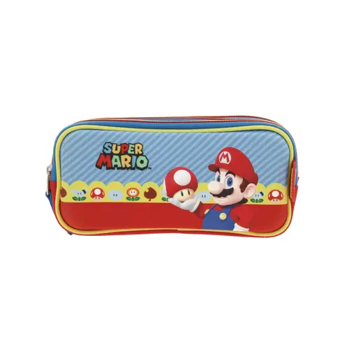 Kit Escolar Mario Bros by Chenson (Mochila con Ruedas + Lapicera) Azul Infantil - Modelo MB66264 4