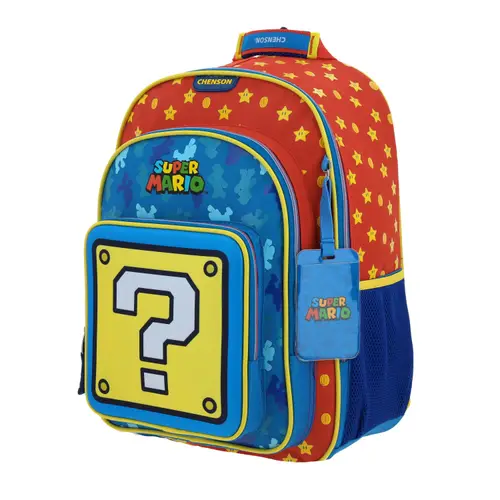 Kit Escolar Mario Bros by Chenson Mochila + Lonchera Azul Infantil - Modelo MB66265 2