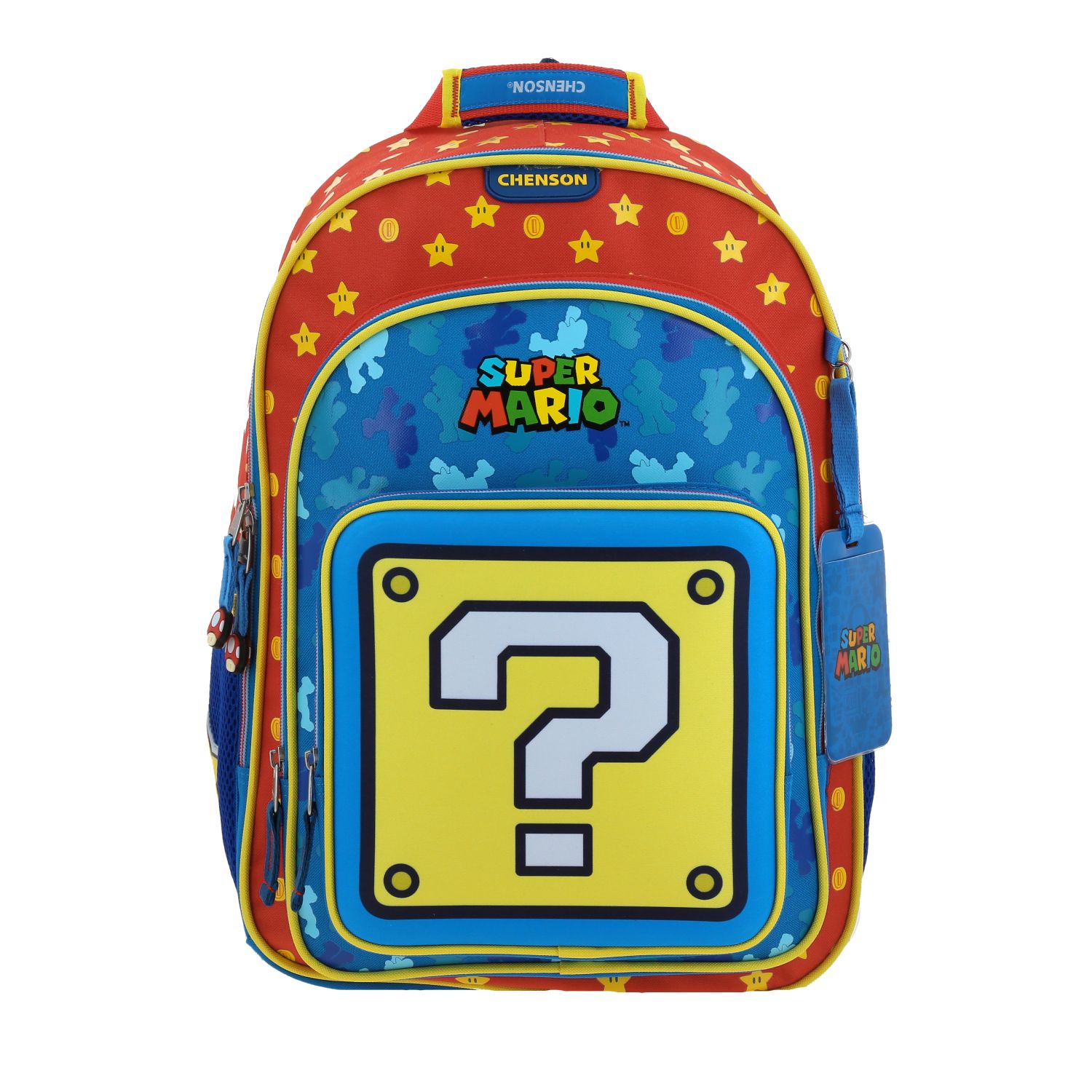 Mochila escolar para niño Mario Bros by Chenson color azul divertida y segura