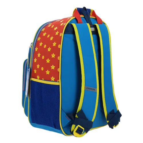 Mochila escolar para niño Mario Bros by Chenson color azul divertida y segura - Modelo MB66265 3