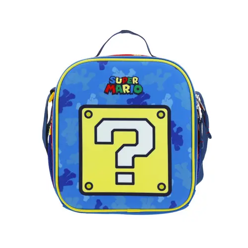 Lonchera Escolar Térmica Mario Bros by Chenson Azul para Niño 1