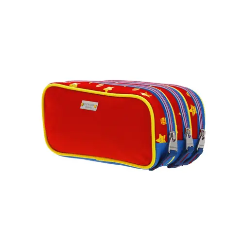Lapicera escolar para niño Mario Bros by Chenson color azul con triple compartimento - Modelo MB66267 5