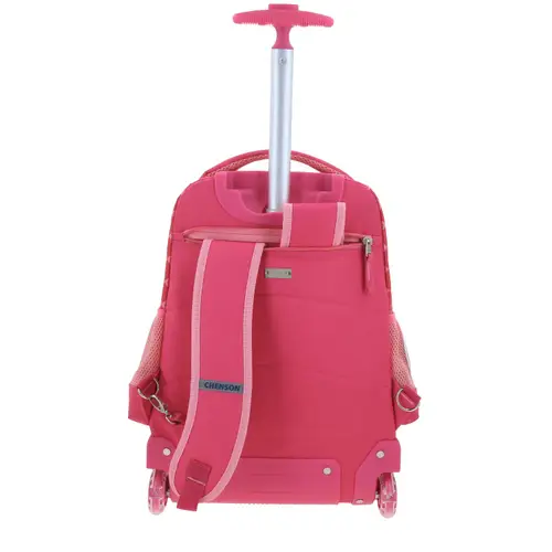 Mochila con Ruedas Mario Bros Rosa para Niña - Modelo MB66278 4