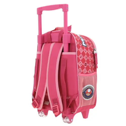 Mochila con Ruedas Mario Bros Rosa para Niña - Divertida y Resistente 5
