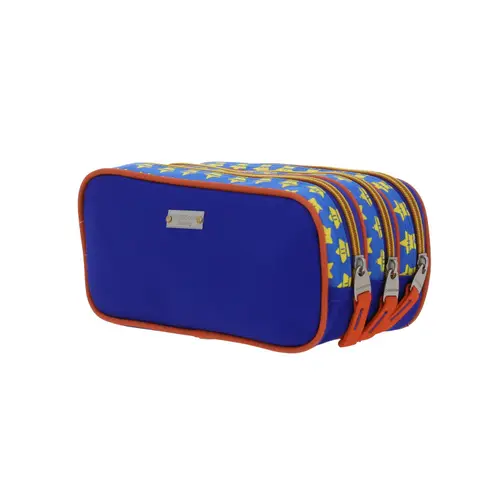 Lapicera escolar Mario Bros by Chenson azul con triple compartimento - Modelo MB66308 5