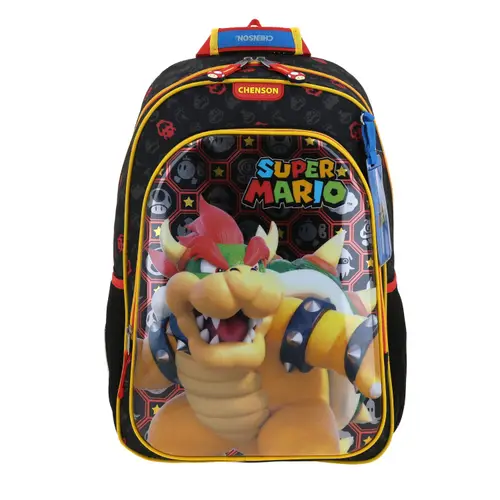 Kit Escolar Mario Bros by Chenson (Mochila + Lonchera + Lapicera) infantil