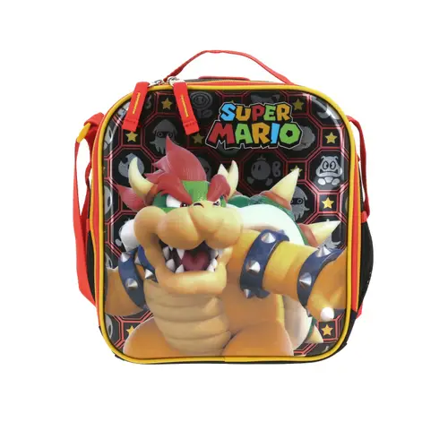 Kit Escolar Mario Bros by Chenson Negro (Mochila + Lonchera + Lapicera) Infantil - Modelo MB66317 5