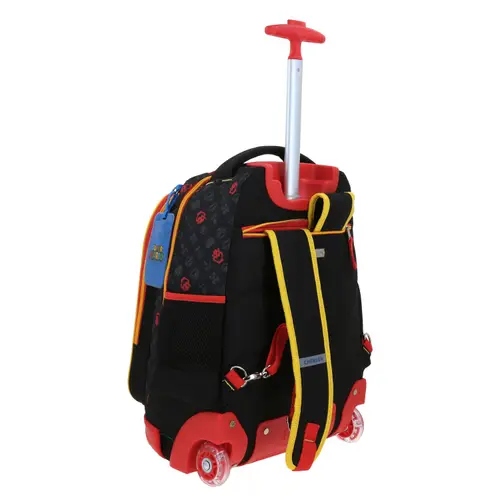 Mochila con Ruedas Mario Bros Negro para Niño - Divertida y Duradera - Modelo MB66320 3