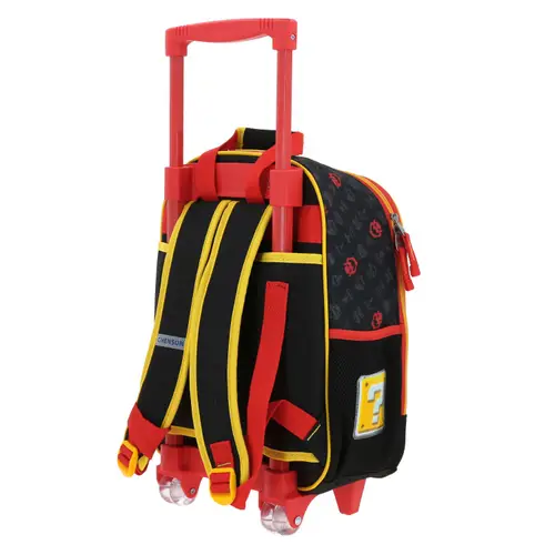 Mochila con Ruedas Mario Bros Negro para Niño - Divertida y Duradera - Modelo MB66321 5