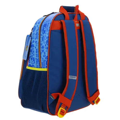 Mochila escolar para niño Mario Bros by Chenson color azul divertida y segura - Modelo MB66340 3