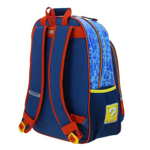 Mochila escolar para niño Mario Bros by Chenson color azul divertida y segura - Modelo MB66340 5
