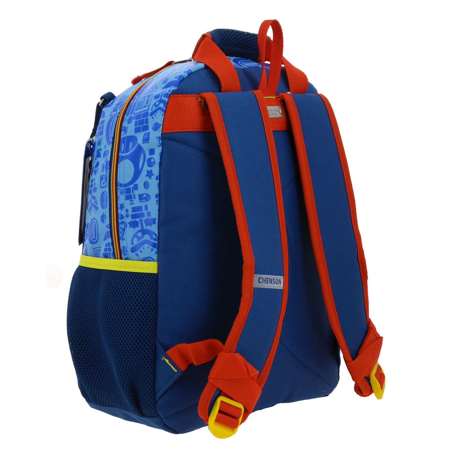 Mochila escolar para niño Mario Bros by Chenson Azul Divertida y Duradera 3