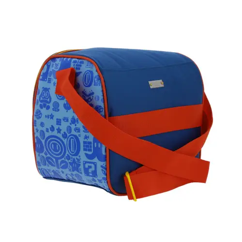 Lonchera escolar térmica Mario Bros by Chenson azul con forro térmico 3