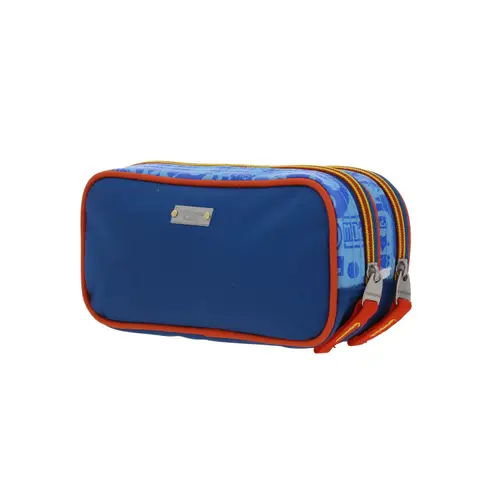 Lapicera escolar para niño Mario Bros by Chenson color azul con doble compartimento - Modelo MB66343 5