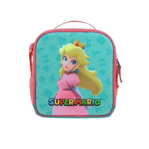 Lonchera escolar térmica Mario Bros by Chenson color rosa para niña