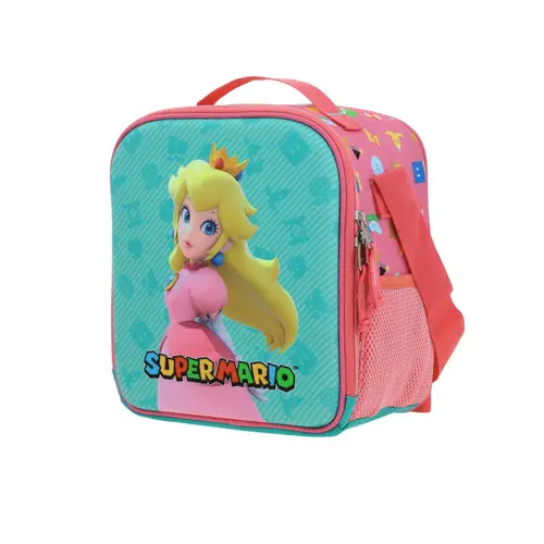 Lonchera escolar térmica Mario Bros by Chenson color rosa para niña - vista 2