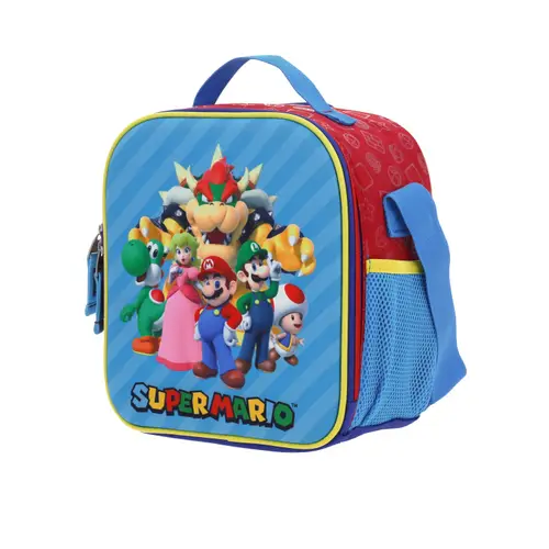 Kit Escolar Mario Bros by Chenson Mochila + Lonchera Rojo Infantil - Modelo MB66368 4