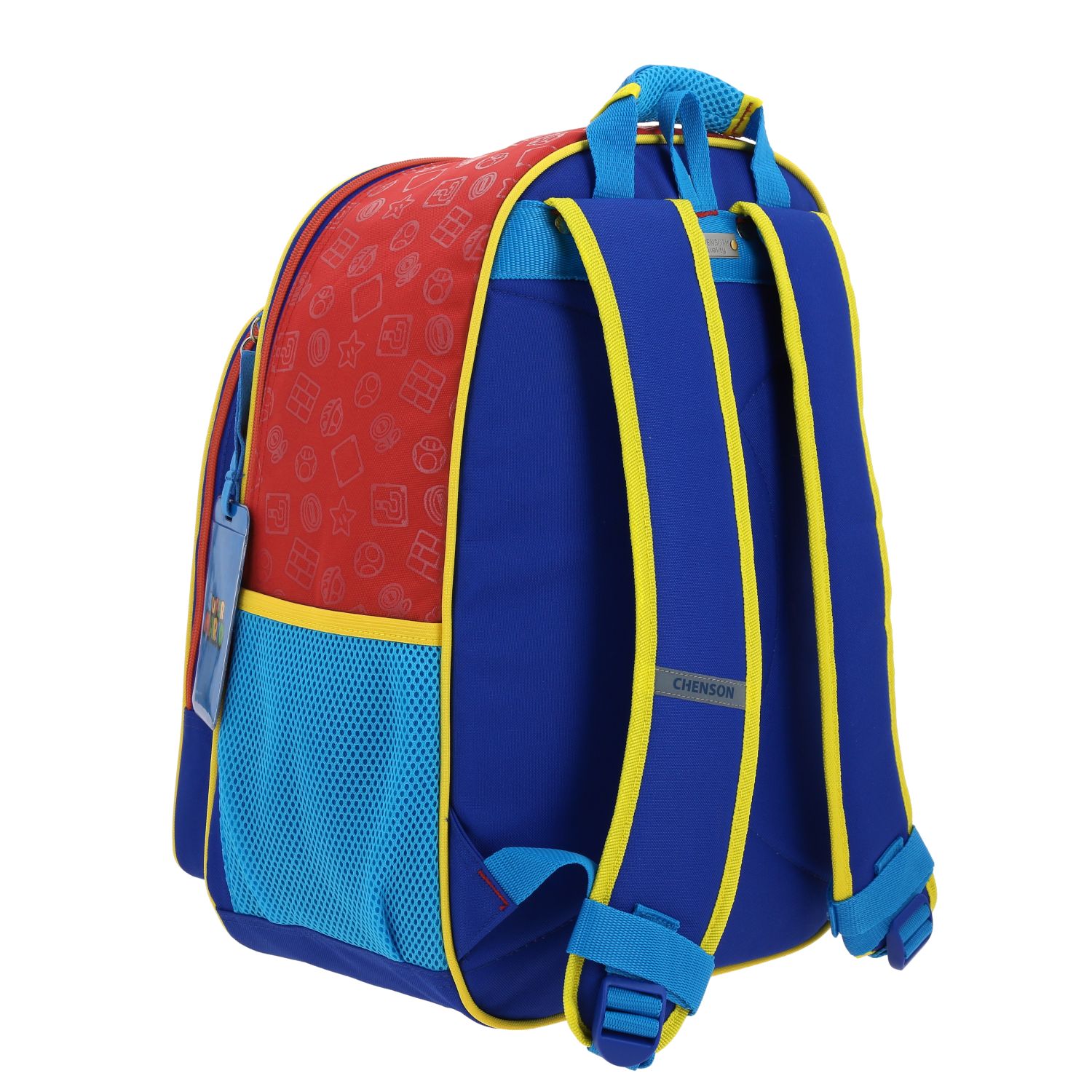 Mochila escolar para niño Mario Bros by Chenson color rojo divertida y duradera 3
