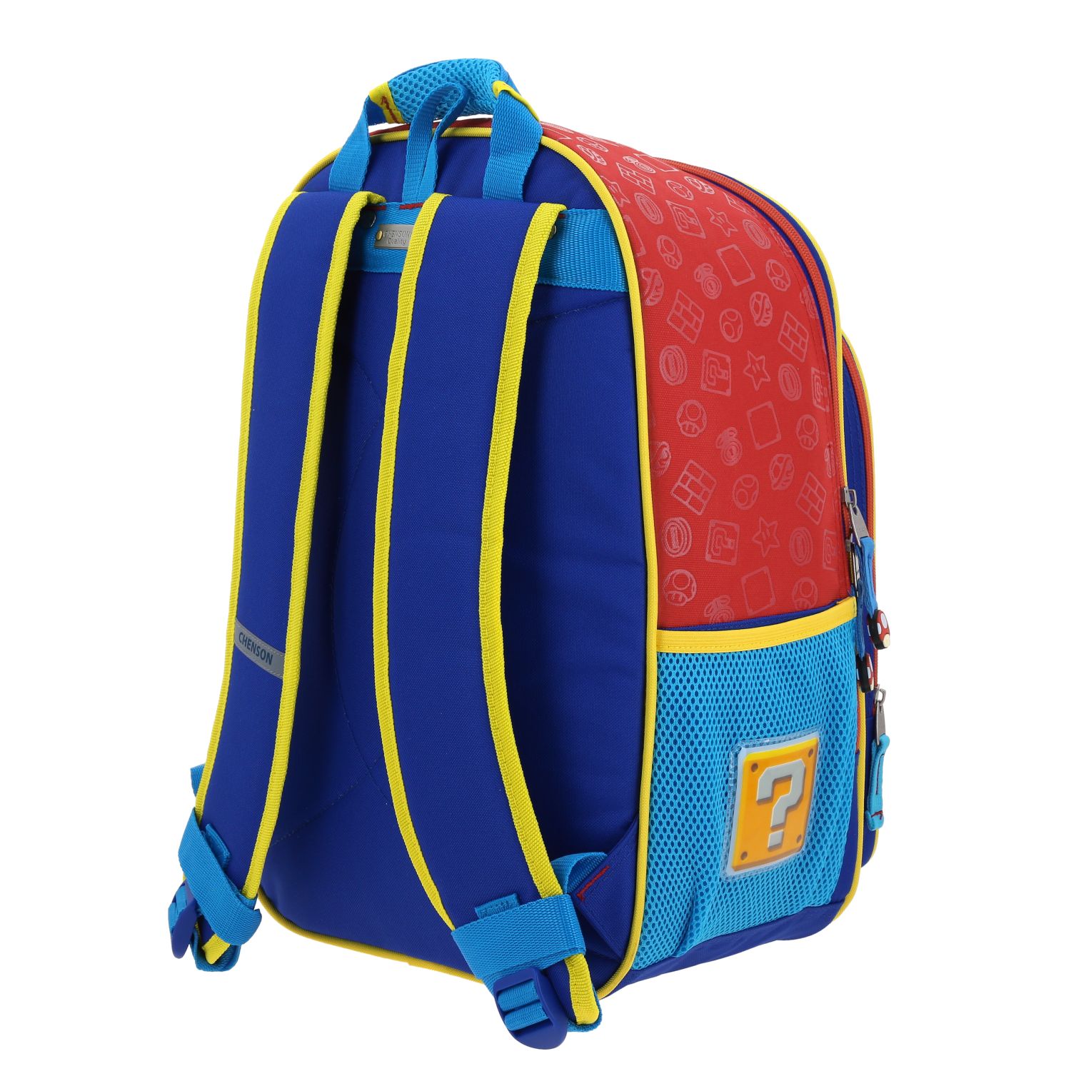 Mochila escolar para niño Mario Bros by Chenson color rojo divertida y duradera 5